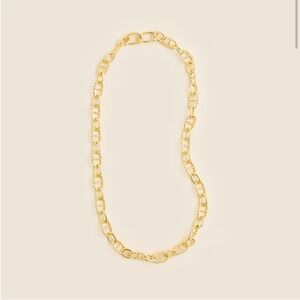 NWT J. Crew Gold Chain Link Necklace - Polished Gold Tone